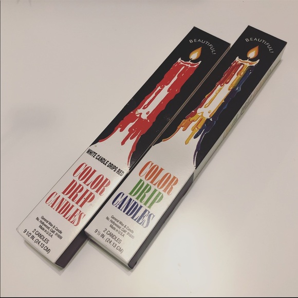 COPY - Color drip candles